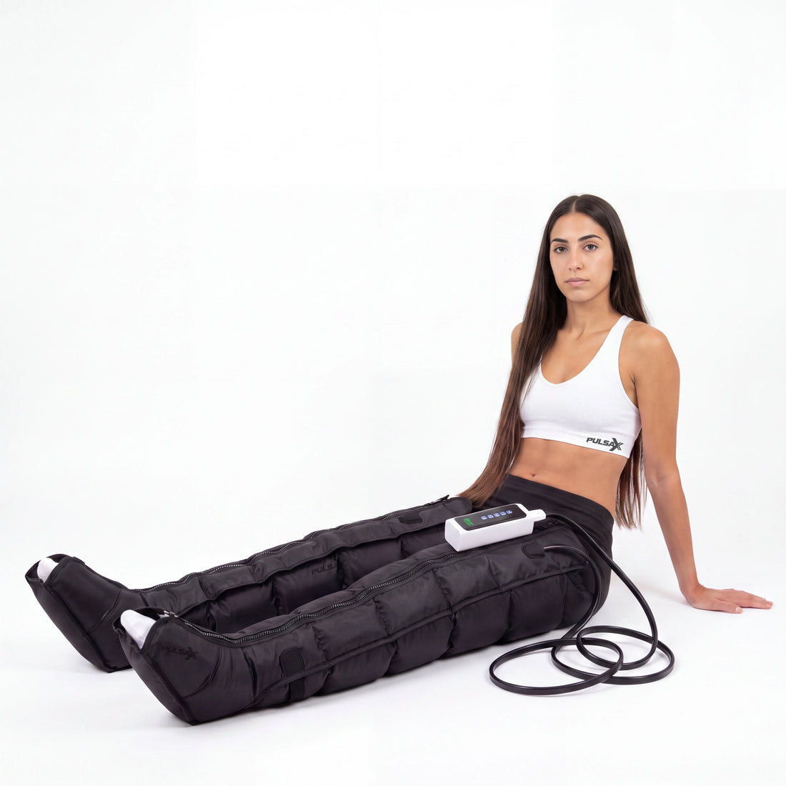 Pulsax AirPulse Pro compression recovery boots, product view on a plain background