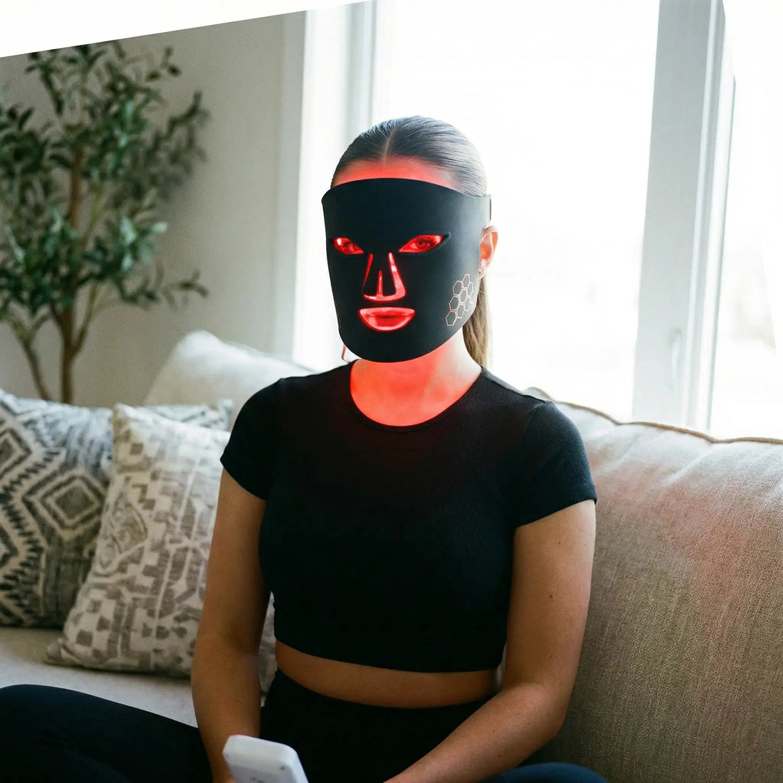 Pulsax flexible LED face mask for at-home skincare routines