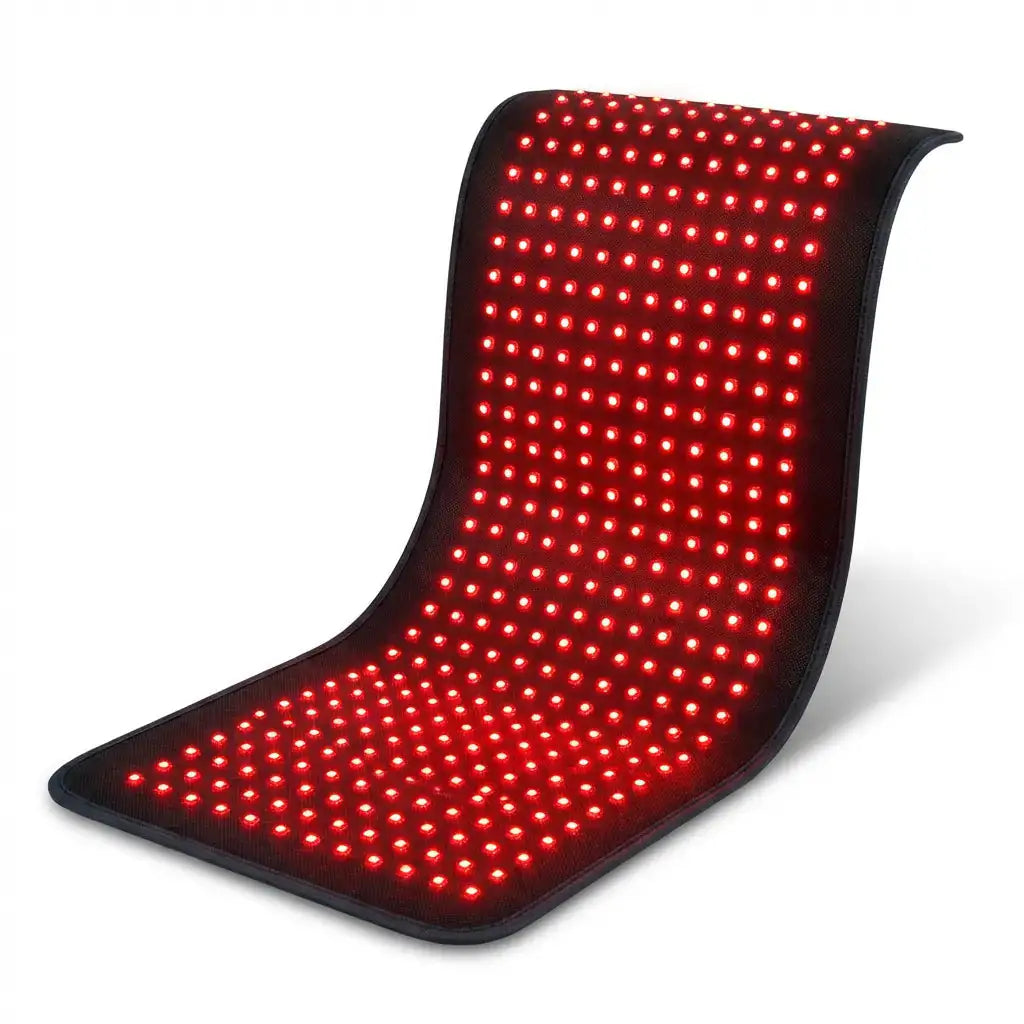 Full-body LED red light mat by Pulsax, large flexible format for home use