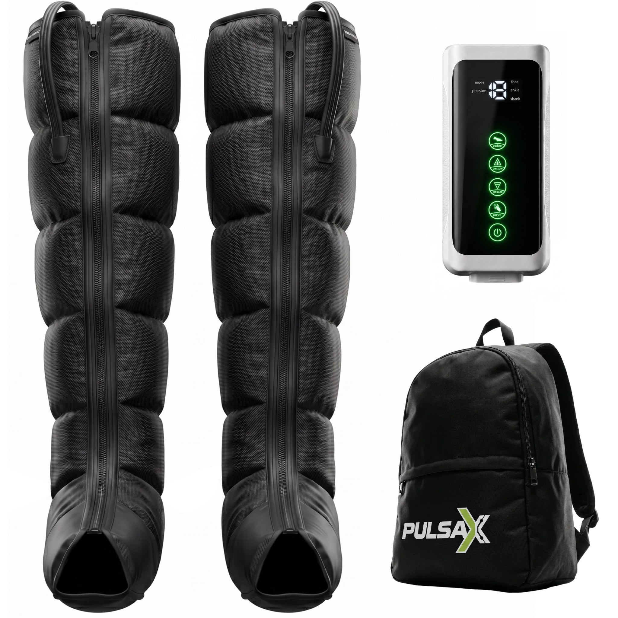 AirPulse Pro sequential compression recovery boots with 6 air chambers by Pulsax