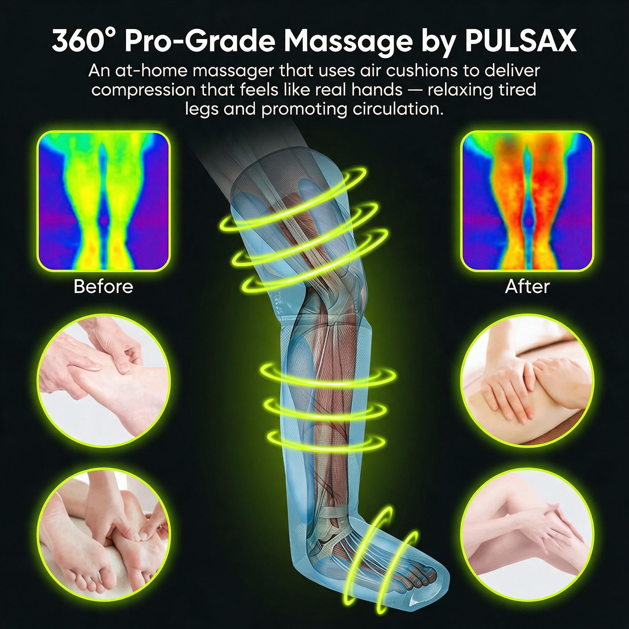 AirWave Pro Full-Leg Air Compression Recovery Boots