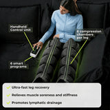 AirPulse Pro Compression Recovery Boots — 6-Chamber Sequential Air Massage