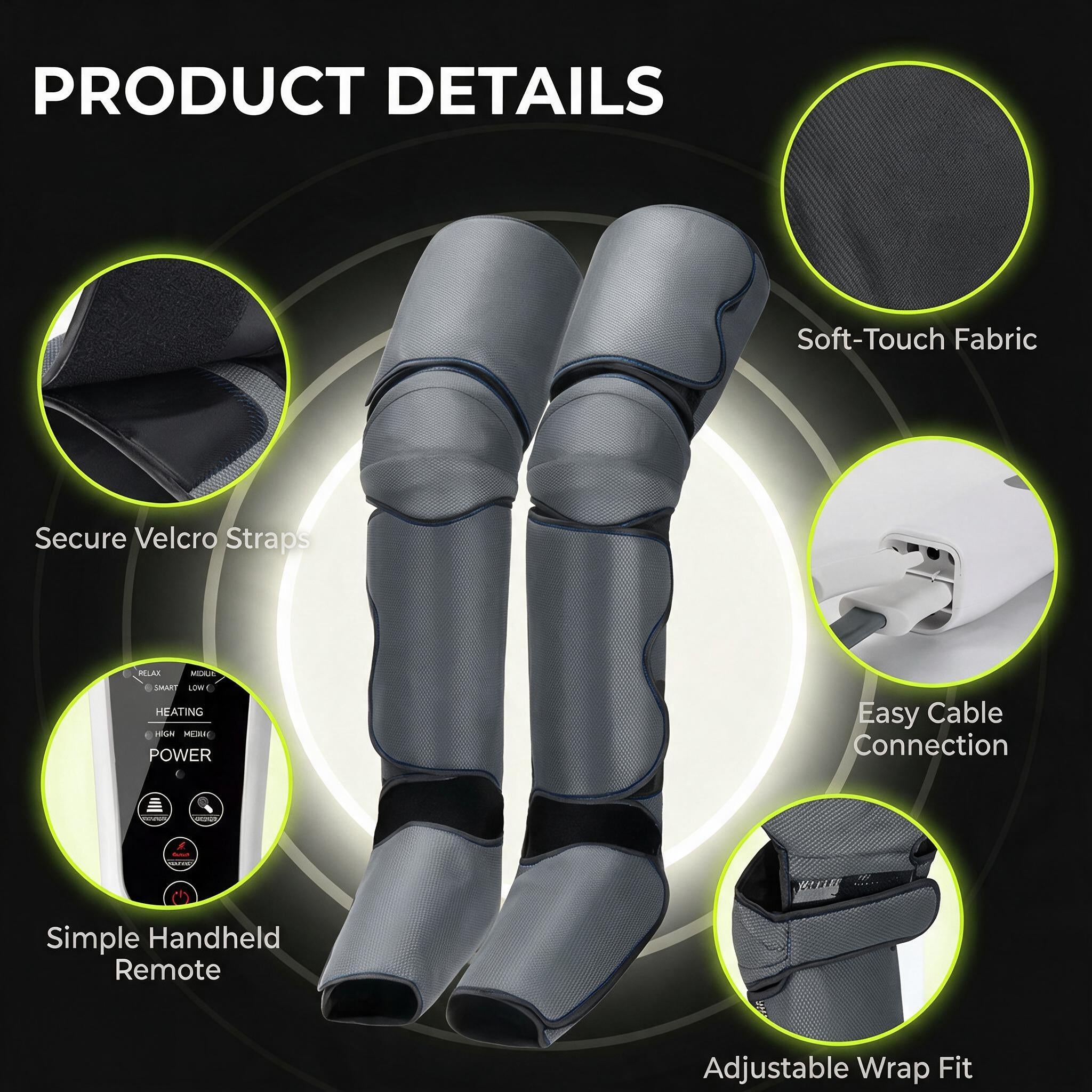 AirWave Pro Full-Leg Air Compression Recovery Boots